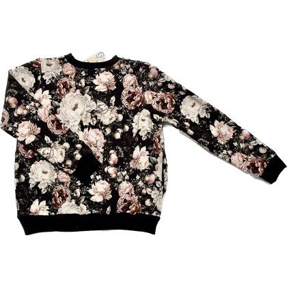 Bluza bawełniana dla dziewczynki KWIATY -PEONIE -Bambarillo